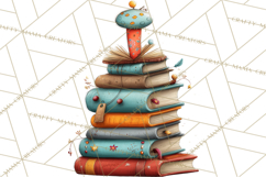 Bookish Bunnies PNG Clipart, Cozy Bunny Reading Product Image 3