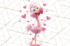 Kawaii Valentine Animals, Cute Heart Love Animals Png Product Image 4