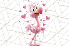 Kawaii Valentine Animals, Cute Heart Love Animals Png Product Image 4
