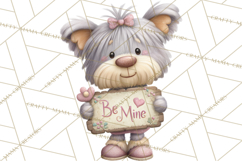 Valentine Dog Clipart PNG, Cute Valentine Dogs, Kids Product Image 4