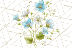 Spring Flower Clipart, Floral Clip Art PNG, Watercolor Product Image 4