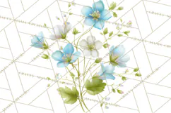 Spring Flower Clipart, Floral Clip Art PNG, Watercolor Product Image 4