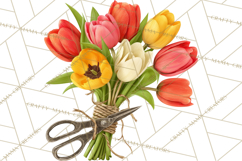 Spring Garden Tools and Floral Gardening Clipart PNG Product Image 4