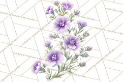 Spring Flower Clipart, Floral Clip Art PNG, Watercolor Product Image 5