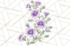 Spring Flower Clipart, Floral Clip Art PNG, Watercolor Product Image 5