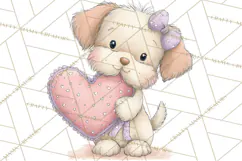 Valentine Animals Clipart PNG, Cute Animal Valentine Product Image 4