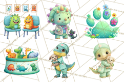 Dinosaur Veterinarian Clipart Cute Pet Care PNG Product Image 5