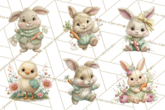 Spring Baby Animals Clipart PNG, Cute Easter and Spring Png Product Image 2