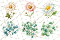 Spring Flower Clipart, Floral Clip Art PNG, Watercolor Product Image 5