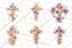 Easter Lily Cross Clipart, Pastel Bold Christian Crosses Png Product Image 3
