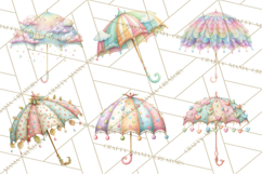 Rainy Day Clipart, Spring Weather Clip Art PNG, Umbrella Product Image 2