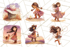 Cowgirl Clipart for Invitations, Western Horses and Props Product Image 3