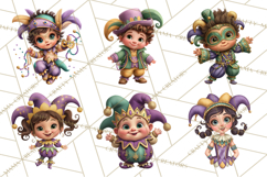 Cute Mardi Gras Characters PNG Kids Animals Carnival Clipart Product Image 6