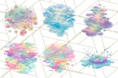 Rainy Day Clipart, Spring Weather Clip Art PNG, Umbrella Product Image 6