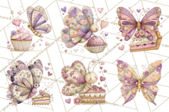 Valentine Butterfly Clipart, Heart Wing PNG Graphics Product Image 8
