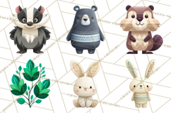 Scandi Forest Flora Clipart, Nordic Folk Art Clip Art Png Product Image 8