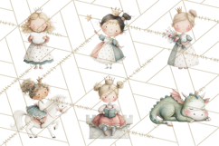 Baby Dragon Clipart, Princess Clipart, Knight Clipart Product Image 4