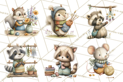 Cottagecore Animals PNG, Woodland Critters Clipart Product Image 9