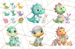 Dinosaur Veterinarian Clipart Cute Pet Care PNG Product Image 2