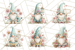 Spring Garden Gnome Clipart, Gnome PNG, Cute Garden Clip Art Product Image 8
