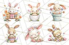 Spring Baby Animal Clipart, Baby Animals PNG, Pastel Nursery Product Image 2