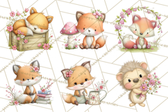 Spring Baby Animal Clipart, Baby Animals PNG, Pastel Nursery Product Image 7