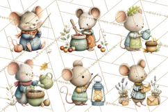 Cottagecore Animals PNG, Woodland Critters Clipart Product Image 4