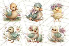 Spring Baby Animals Clipart PNG, Cute Easter and Spring Png Product Image 8