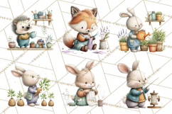 Cottagecore Animals PNG, Woodland Critters Clipart Product Image 2
