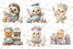 Easter Bakery Critters, Cute Mini World Animals, Pastel Png Product Image 4