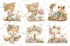 Cute Garden Animals Clipart for Spring and Summer Crafts Product Image 5