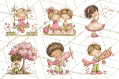Adorable Spring Kids Clipart, Playful Children Clip Art PNG Product Image 4