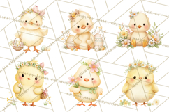 Spring Pets Clipart PNG, Cute Baby Animals Watercolor Product Image 3
