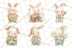 Spring Pets Clipart PNG, Cute Baby Animals Watercolor Product Image 2