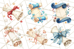 Graduation Diploma Clipart PNG, Whimsical Diploma Scroll Product Image 3