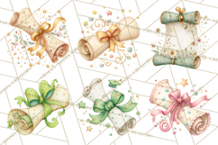 Graduation Diploma Clipart PNG, Whimsical Diploma Scroll Product Image 2