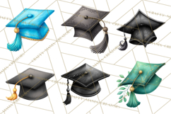 Graduation Cap Clipart PNG, Whimsical Graduation Hat Tassel Product Image 5