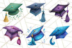 Graduation Cap Clipart PNG, Whimsical Graduation Hat Tassel Product Image 6