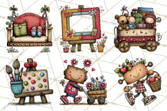 Adorable Robots Clipart, Playful Toy Robot Clip Art PNG Product Image 8