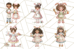 Easter Baking Clipart, Cute Easter Bakers, Pastel Cookies Product Image 5