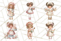 Easter Baking Clipart, Cute Easter Bakers, Pastel Cookies Product Image 3