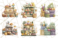 Spring Market Stall PNG Clipart for Invitations, Flower Show Product Image 5