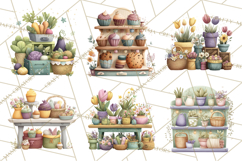 Spring Market Stall PNG Clipart for Invitations, Flower Show Product Image 7