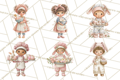 Easter Baking Clipart, Cute Easter Bakers, Pastel Cookies Product Image 4