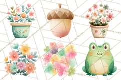 Cozy Woodland Animals Clipart, Baby Forest Creatures PNG Product Image 3