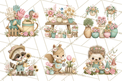 Cute Garden Animals Clipart for Spring and Summer Crafts Product Image 4