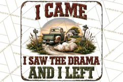 Rustic Sarcastic Quotes PNG | Vintage Funny Signs Clipart Product Image 2
