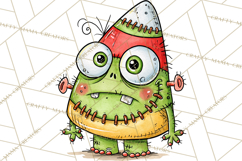 Zombie Hollow Cute Zombie Halloween Clipart PNG Product Image 2