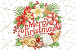 Tropical Christmas Beach Signs PNG, Christmas Quotes, Beach Product Image 2