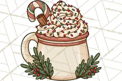 Cozy Christmas Clipart PNG, Cute Holiday Christmas Designs Product Image 3